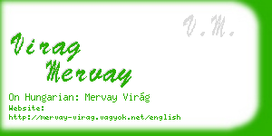virag mervay business card